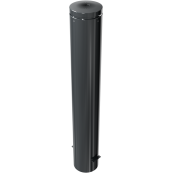 Ornamental bollard | steel tube � 193 mm | stationary, for casting in concretewith ground anchor, total length approx. 1400 mm